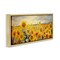 Stupell Industries Panoramic Sunflower Field Framed Floater Canvas Wall Art Design by Ramona Murdock